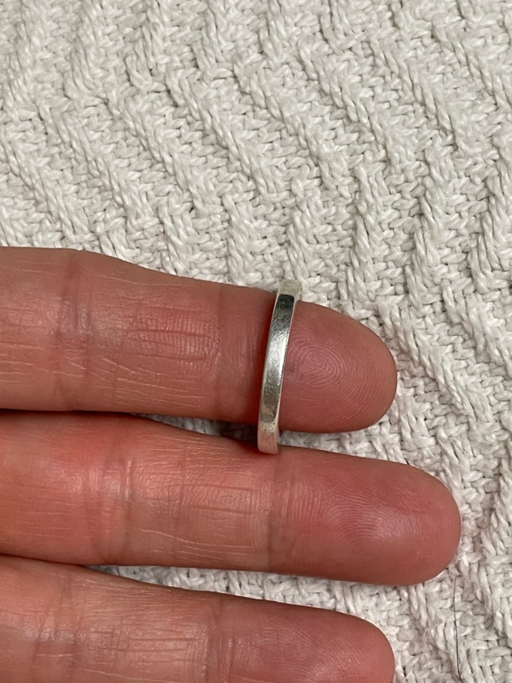 Tiffany Sterling Silver T-ring - authentic- great condition- size 7 - Picture 7 of 9